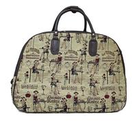 Nawal's Women Printed Hand Luggage Holdal Trolley Bags Flight Cabin Baggage Bag (Lady Cocktail)
