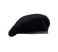 Nawati US Army Style Berets, 100% Wool British Military Berets for Men, Fashionable and Vintage Women's Beret Hats, Black, One Size