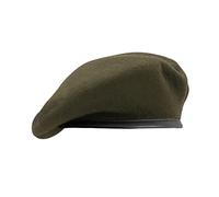 Nawati US Army Style Berets, 100% Wool British Military Berets for Men, Fashionable and Vintage Women's Beret Hats, Green, One Size