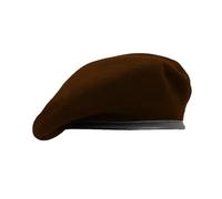 Nawati US Army Style Berets, Wool British Military Berets for Men, Fashionable and Vintage Women's Beret Hats, Dark Brown, One Size