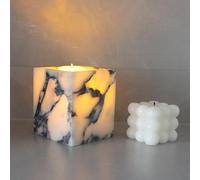Nawgnail Calacatta Viola Marble Toothbrush Holders for Bathroom, Natural Marble Canisters, Makeup Brush Holder Countertop Organizer