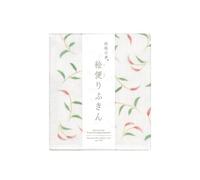 Nawrap Printed Japanese Dishcloth, Soft, Durable and Absorbent, Persicaria, Cotton and Rayon, Made in Japan