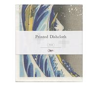 Nawrap Printed Japanese Dishcloth, Soft, Durable and Absorbent, The Great Wave by Hokusai, Made in Japan