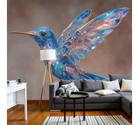 NAWVNMI Beauty Hummingbird Wallpaper Modern Digital Art Style Wall Mural Wall Covering for Bedroom Adults Teenager Living Room Lounge Hallway Hall 177" x 124"
