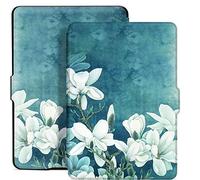 NAWVNMI Case For Kindle Voyage 2014, Hard Protection Cover, Magnolia, Kindle Case