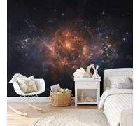 NAWVNMI Cool Nebula Wallpaper for Living Room - Star Pulse Nebula Wall Murals for Bedrooms, Cool Nebula Wall Art, Photo Wallpaper 3D Effect for Living Room, Bathroom, Bedroom, 200(W) X 140cm(H)
