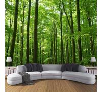 NAWVNMI Forest Canopy Mural Wallpaper Nature Healing Wall Mural Decoration Poster Picture Design Modern Forest Canopy Wallpaper for Living Room Bedroom- 300 x 210cm