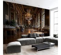 NAWVNMI Magnificent Hall Wallpaper, Classical Elegance Wallpaper for Living Room, 400 x 280cm Wall Murals for Bedroom, Large Mural & Room Decor, Natural Scenery Wall Paper