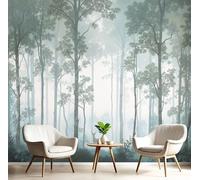 NAWVNMI Photo Wallpaper Fantasy Forest Deer Silhouette 350x256cm / 138" x 97" - Premium Art Print Wall Mural Decoration Poster Picture Design Living Room Bedroom Wall Mural