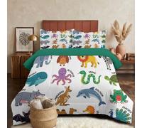 NAWVNMI Quilt Set Super King Size, Bedspread Sets Animals Science Pop