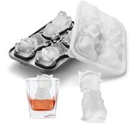 Nax Caki 3D Highland Cow Ice Cube Tray, Large Silicone Fun Shapes Ice Cube Mold for Whiskey,Cocktails, Bourbon, Cute Highland Cow Gifts for Holiday Stocking Stuffers