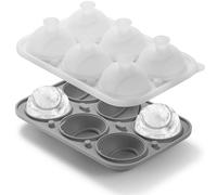 Nax Caki 3D Tennis Ice Cube Tray, Large Tennis Silicone Fun Shapes Whiskey Ice Mold with Funnel for Cocktails, Bourbon,Brandy, Whiskey Gifts for Men