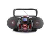 NAXA Electronics NPB-273 Portable Bluetooth, MP3/CD AM/FM Stereo Radio Cassette Player/Recorder with Subwoofer and USB Input Boombox