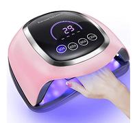 NAXBEY LED Nail Lamp, UV Lamps for Gel Nails,UV Nail Lamp with 7.5 Inch Large LCD Touch Screen/4 Timer Setting/Auto Sensor,Professional Led Lamps for Gel Nails Polish Starter Tools Home Salon Use