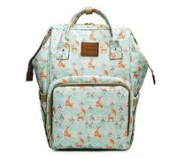 Naxdawon Multi-function Baby Diaper Bag Waterproof Travel Diaper Backpack Large Capacity Maternity Baby Nappy Bag Nursing Bag for Boys Girls (Fox)