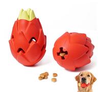 NAXING Squeaky Dog Chew Toy for Aggressive Chewers, Durable Rubber Dragon Fruit Chew Toy, Teeth Cleaning Toy for Large Medium Small Dogs, Pet Anxiety Relief