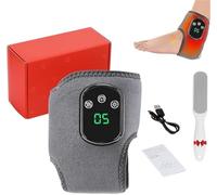 Naxir Foot Revive Massager - Foot Massager, 3 Vibration Modes and 5 Heat Levels, for Achilles Tendinitis & Plantar Fasciitis, Convenient to Carry (Gray)
