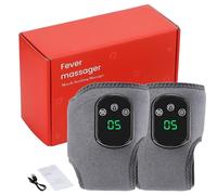 Naxir Foot Revive Massager for Neuropathy, Wireless & Portable Triple Method Heated Ankle Wrap with 3 Vibration Modes, 5 Heat Level for Foot Relaxation (2pcs)