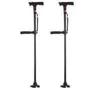 naxir StandSecure Cane Folding Cane with Adjustable Armrest, LED Light