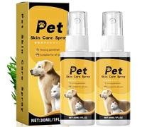 NAXIXI 2PCS Dogs Skin Repair Spray,Pet Skin Treatment Spray,Itch Relief Sprays & Hot Spot Treatment,Dog Itchy Skin Relief,Pet Soothing Spray for Dry Itchy Skin,Antise/ptic Cream & Wound Care Spray