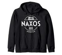Naxos Greece Ancient Temple City Travel Design Zip Hoodie