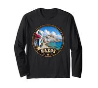 Naxos Greece Mediterranean Culture Design Long Sleeve T-Shirt