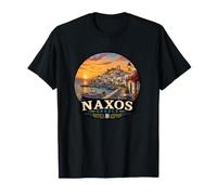 Naxos Greek Island Sunset Art Design T-Shirt