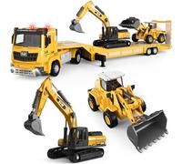 Naxudcoo Construction Toys For 3-7 Year Old Boys: Digger Toy Truck Toy Set Toddler Car, Construction Vehicle Toys For 3 4 5 6 7 Years Old Boys Gifts