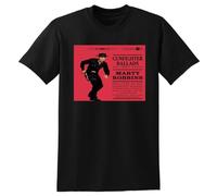 NAXVBEOD Marty Robbins T Shirt Gunfighter Ballads and Trail Songs Black M