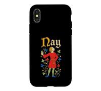 Nay Funny Medieval Refusal Manuscript Illustration Case for iPhone X/XS