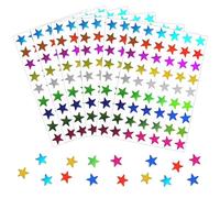NAYAGOGO 1620 Metallic Star Stickers - 30 Sheets, 9 Assorted Colors Reward Labels for Teacher, Classroom, School and Office