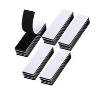 NAYAGOGO 25 Pcs Extra Strong Double Sided Sticky Pads, Black Industrial Strength Sticky Pads Heavy Duty, No More Nails Picture Hanging Strips, for Walls,Floor, Plastics, Glasses (3x10cm, Black)