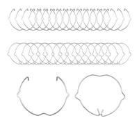 NAYAGOGO 30 Pcs/2 Types Retaining Spring Rings Clasp Clips, GU10 MR16 Retaining Spring Rings Clasp Clips 50mm Diameter Bulb Retainer Clip Clasp for Most LED Spot Light Recessed Downlights Halogen Bulb