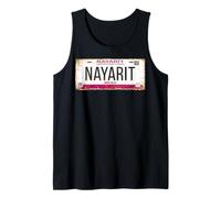 Nayarit Mexico License Plate Mexican Travel Vacation Beach Tank Top