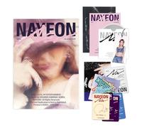 NAYEON - 2nd Mini album [NA] (B Ver.) Out Box + CD-R + Envelope + Postcard + Photobook + Hang Tag + Photocard + Track Sticker Pack + Mini Book + Folded Poster + 2 Extra Photocards