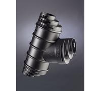 Naylor Land Drain Universal Multi Junction - 60/160mm - Black