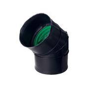 Naylor MetroDrain HDPE Bend 45deg - 300mm - Black & Green