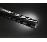 Naylor MetroDrain Twinwall Perforated Pipe - 150mm x 6mtr - Black