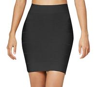 Nayssi Women's Sexy High Waist Pencil Mini Bandage Skirt - Black - Small