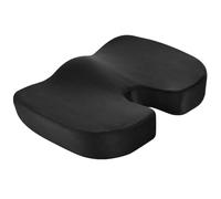 Nayubo Gel Seat Cushion for Back Support and Sciatica Pain Relief Cooling Memory Foam Ergonomic Pad Pillow for Office Desk, Car, Gaming Chair, Wheelchair, Long Sitting (Black)
