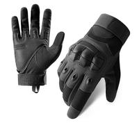 Nayubo Motorcycle Gloves for Men Women Cycling Gloves with Hard Shell Knuckle Protection Full-Finger Gloves for Outdoor Sports Riding Work Climbing Hiking Training (Black)