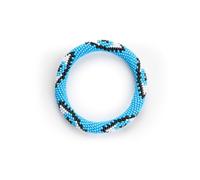 Naz Collection, Evil Eye Protection Bangle Bracelet, Bohemian Stackable Beaded Bracelets, Handmade Multicolor Bohemian Stacking Crochet Bracelet, Boho Charm Beach Jewelry for Women&Girls, Gift for Her