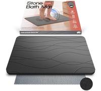 Naz Essentials Stone Bath Mat - XL Non-Slip Diatomite Earth Mat for Bathroom or Kitchen - Quick-Drying, Super Absorbent, and Easy to Clean