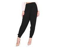 NAZ Fashion Womens Ladies Plus Size Ali Baba Harem Full Length Trousers Pants UK 8-26 Black