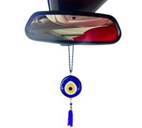 Nazar Boncuk Lucky Eye, Evel Eye Car Hanging Ornament, Vehicle Mirror Pendant, Interior Mirror Pendant, Car Rear View Mirror Pendant, Wall Decoration for Home, Double-Sided Pendant for Rear View