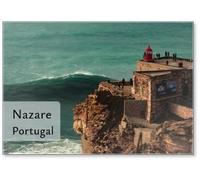 Nazare Big Wave Surfing Spot Portugal, Fridge Magnet