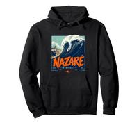 Nazaré Portugal Big Wave Surfing Pullover Hoodie