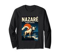 Nazare Portugal Sunset Long Sleeve T-Shirt