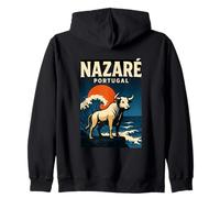 Nazare Portugal Sunset Zip Hoodie