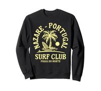 Nazare Portugal Surf Club Big Wave Surfing Praia do Norte Sweatshirt